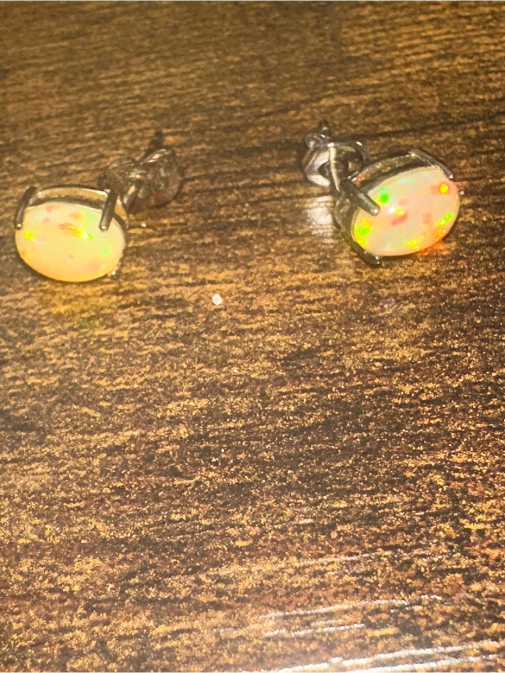 Ethiopian Opals stud Earrings